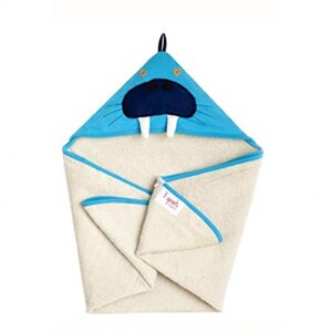 3 sprouts hooded towel walrus